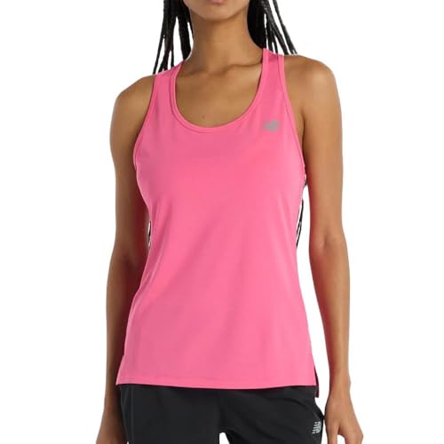 New Balance Pink Tank Top Women Sport Tank, Pink, S