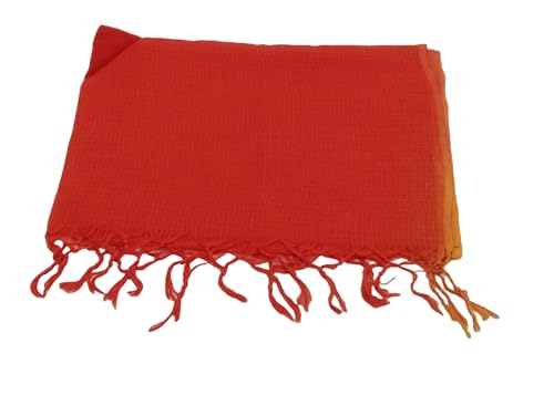 Image of Women Kota Doria Cotton Plain Full Length Dupatta - Soft, Light Weight and Transparent