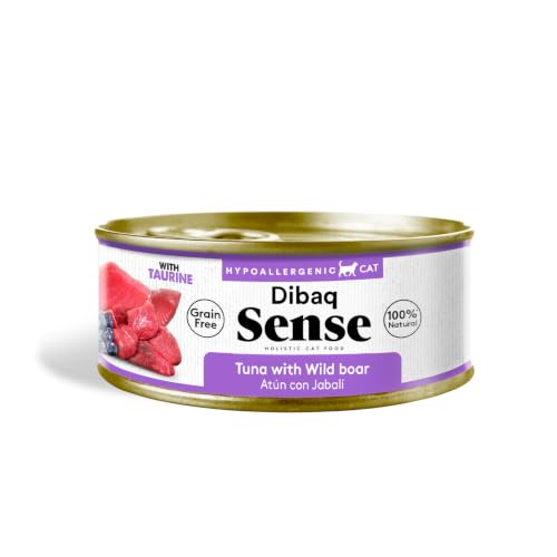 Dibaq Sense Thunfisch mit Wildschwein, Ergänzungsfuttermittel für Katzen, getreidefrei, 12 × 70 g
