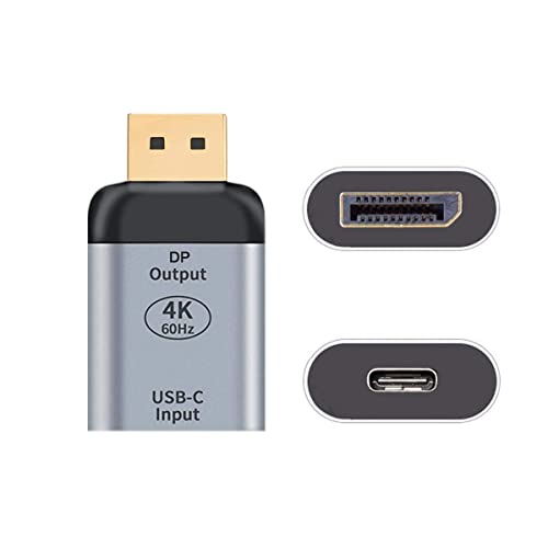 Adaptador USB-C Hembra a Displayport DP 4K 60hz 1080p miniatura 2