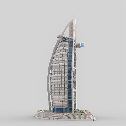 AMOC Modular Burj Al Arab Bausatz, MOC-113482, Reihe Architektur Bausteine-Set Kompatibel mit Lego (8481 PCS) – Bild 4