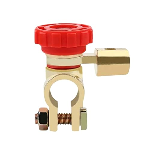 Car Terminal Link Switch Quick Cut-Off Disconnect Isolator Switch Truck Parts Disconnector Auto Accessories(Red)