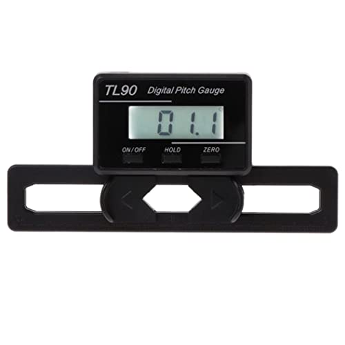 Digital Pitch Gauge, TL90 LCD Backlight Angle Measurement Tool, Precision Slicer Calibration, Heli...