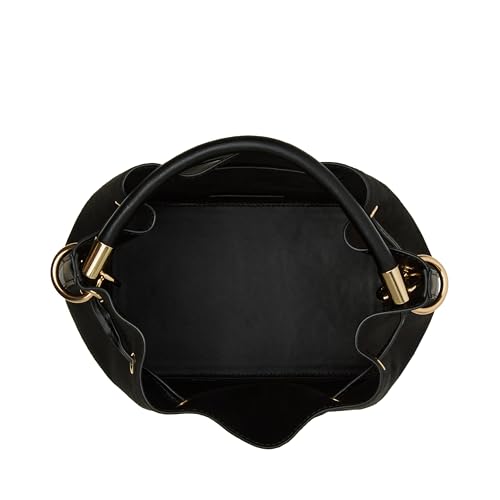Anne Klein Womens Medium Bucket Bag with Convertible Strap, Black4