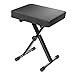 Regulowana Ławka Do Fortepianu Z Klawiaturą, Składana Ławka Do Pianina W Stylu Antypoślizgowa, Czarna (Color : Black, Size : 32x40x41cm)