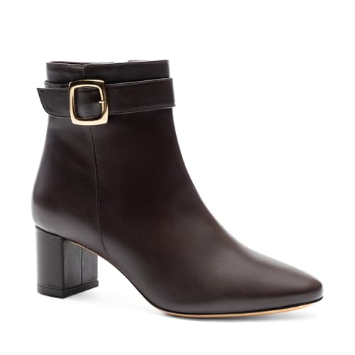 Bottines Petra Bruno Magli en cuir italien de luxe avec fermeture éclair
