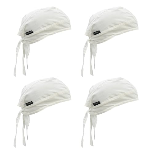 Image of Cotton Doo Rag Skull Cap Sweat Wicking Head Wraps Breathable Helmet Liner Beanie Dew Rags for Men
