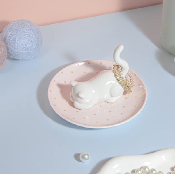 Amazon.com: Lynagert Cat Ring Holder Ring Dish Ceramic  display picture 1