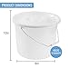 DMI Bedside Commode Replacement Bucket with Lid & Handle, Easy to Clean, Durable or Sturdy, Holds up to 12 Quarts, Universal Pail Chair