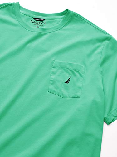 Nautica Men's Solid Crew Neck Short Sleeve Pocket T-Shirt, Mint Spring, 5XLT Tall3