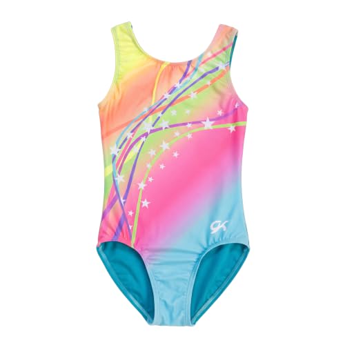 Image of GK Stars Gymnastics & Dance Leotard for Girls and Toddlers - Activewear One Piece Outfit in Fun Colorful Prints
