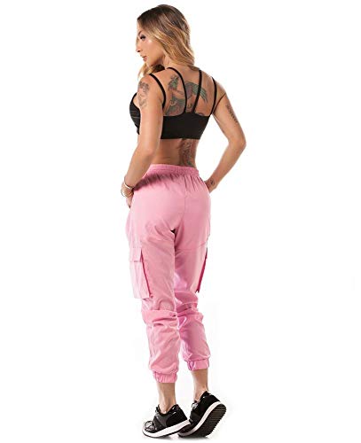 Calça Jogger Let'sgym Cargo Style Rosa - G