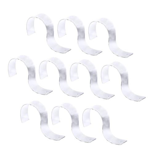 FONDOTIN Versatile Belt Acrylic Stands 10pcs S-Shaped Belt Rack Display Racks for Craft Shows
