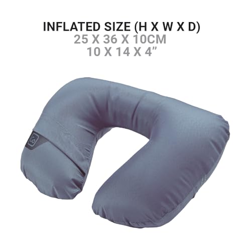 Almohada Inflable de Viaje Azul Ergónomica miniatura 6