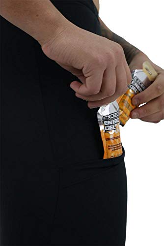 Bermuda de Compressão Masculina para Corrida Hupi Run, Cor: Preto, Tamanho: P