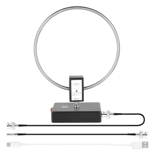 Duanthry Shortwave Radio Active Loop Antenna GA800 10KHz-159MHz HF for Indoor Outdoor Ham Radio SW MW SSB