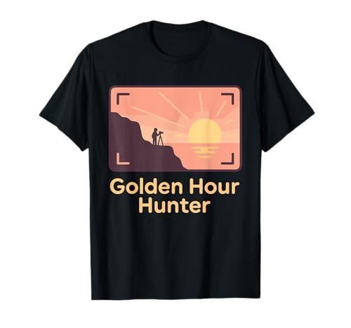 Golden Hour Hunter Travel Photography Golden Light Gift T-Shirt