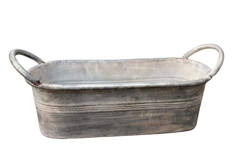 Gwenys Haus Blumenkasten Jardiniere Zink, ca. 29x33x10 cm