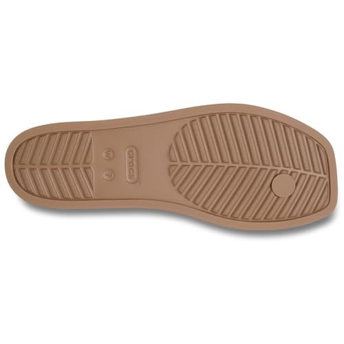 Image of Crocs Women's Miami Flip Flops | Square Toe Flat | 360 Degree Comfort | Croslite Foam Footbed