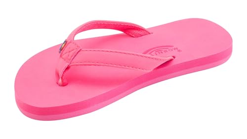 Rainbow Sandals Grombow - Goma suave para niños con correa estrecha de neopreno, Rosado, 2-3 Little Kid
