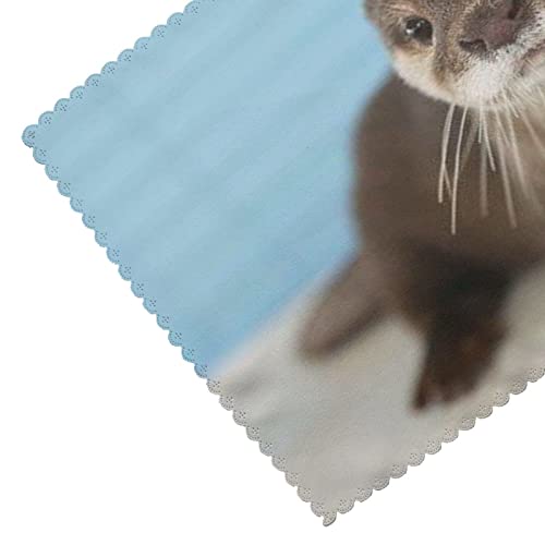 Cute Otter Placemat For Holiday Party Table Decoration Heat Resistant And Waterproof Wipeable, 18X12 #TOP4