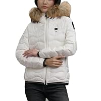 Blauer Giacca Corta Aldie Piumino Donna Nylon Bianco Ottico Xs
