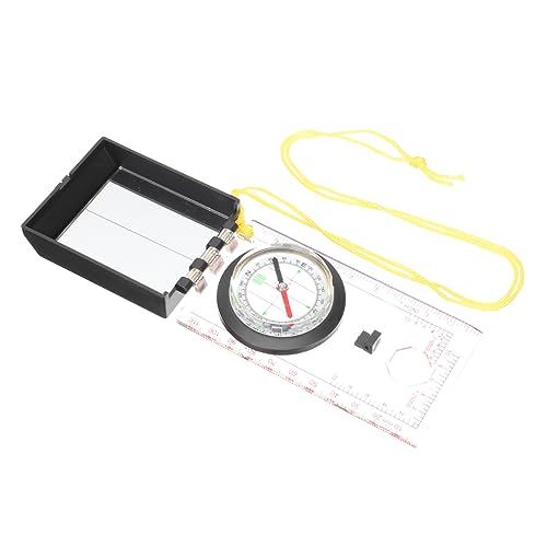 Boussole randonnée avec loupe pour lire les cartes topographiques de précision