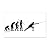 CafePress Fencing Evolution 22X14 Wall Peel 20x12 Wall Decal, Vinyl Wall Peel, Reusable Wall Cling