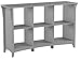 Bush Furniture Salinas 6 Cube Organizer in Cape Cod Gray, Office Storage Solution, Home Organizer with Open Shelving, Compact Unit for Books and Supplies