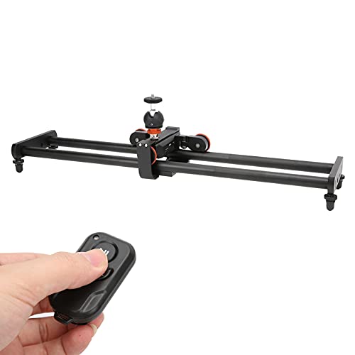 Caméra sans Fil Vidéo Auto Dolly Professionnel 60 Cm Caméra Vidéo Piste Curseur électrique avec Rotule L4X Curseur de Caméra pour Appareils Photo Reflex sans Miroir à Objectif Unique Caméras de Sport