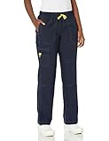 WonderWink Women's Scrubs Four Way Stretch Sporty Cargo Pant, Navy, Small