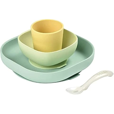 Juego de Vajilla en Silicona Infantil de Béaba Cover