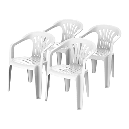 Cosmoplast Set of 4 Duchess Chair White