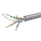 Labgear Cat6 Ethernet-Kabel, 100 m, 4 Paar, 8-adrig, UTP-Kabelspule, PVC-Ummantelung, Hochgeschwindigkeits-Gigabit-LAN-Netzwerkkabel für Heim- oder Büroinstallationen, Grau