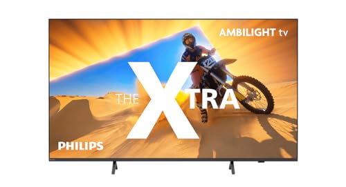 Philips Ambilight The Xtra 65PML9009 4K Quantum Dot MiniLED Smart TV - 65-Zoll Display mit P5 Perfect Picture Engine Ultra HD, Titan OS, Dolby Vision und Dolby Atmos Sound - Anthrazitgrau Philips Ambilight The Xtra 65PML9009 4K Quantum Dot MiniLED Smart TV - 65-Zoll Display mit P5 Perfect Picture Engine Ultra HD, Titan OS, Dolby Vision und Dolby Atmos Sound - Anthrazitgrau