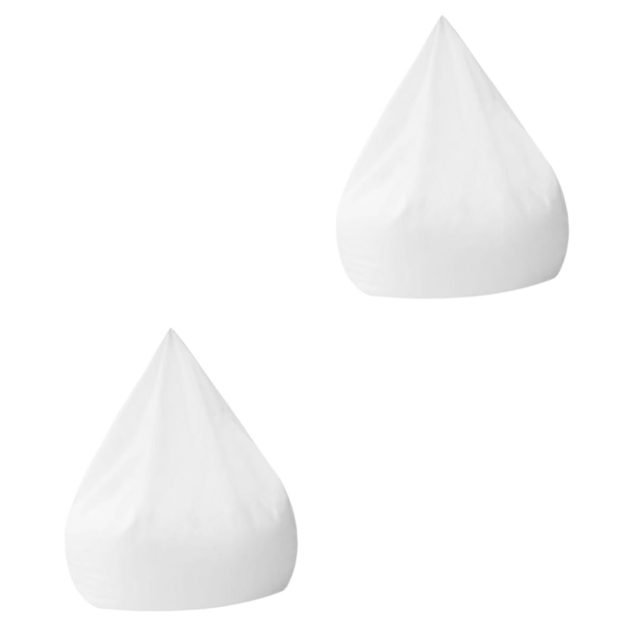 Housse de canapé imperméable lot de 2 pour pouf blanc