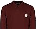 BOCOMAL FR Shirts Flame Resistant Shirt 5.5oz 100% Cotton Purplish Red Light Weight CAT2 Fire Retardant Henley Shirts