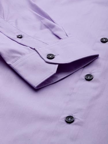 Image of THE INDIAN GARAGE CO Men's Slim Fit Formal Solid Cotton Shirt
