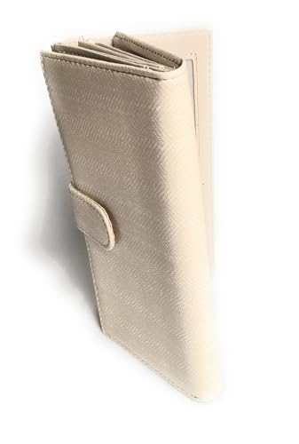Portefeuille féminin grand volume avec poche zippée et rangement pour 17 cartes