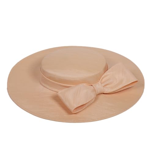Sombrero de ala ancha para mujer con lazo elegante miniatura 2
