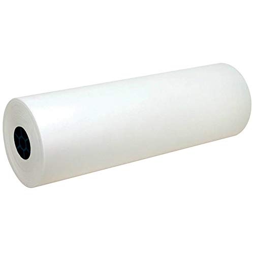 Pacon 5624 Kraft Paper Roll, 40 lbs., 24-Inch x 1000 ft, White