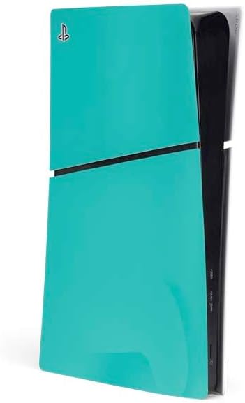 Skinit Decal Gaming Skin Compatible with PS5 Slim Digital Edition Console - Aqua Blue Design
