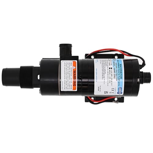 Jabsco 31395-2512-3A, ParMax 3-12V 3GPM 25PSI Freshwater Delivery Pump, Black