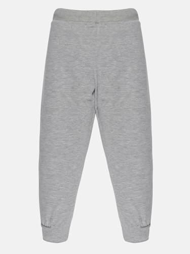 Image of KiddoPanti 100% Cotton Track Pants for Boys & Girls | Soft Single Jersey Fabric | Elastic Waist with Drawcord | Full Length with Rib Hem & Pockets | Joggers for Kids