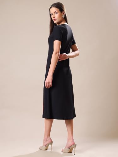 Image of PURVAJA Women's A-Line Midi Dress (Bely-173-179)