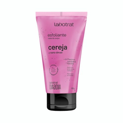 Kit Completo Labotrat Dia a Dia Cereja - Esfoliante 150g, Sabonete Líquido 190ml, Hidratante 190ml e