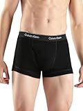 Calvin Klein Ropa interior de hombre de algodón clásicos Multipack Trunks, Negro (Paquete de 5), Medium