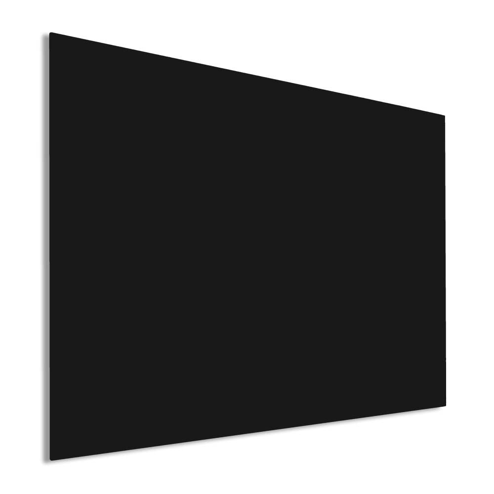 IVOL Designerska szklana tablica premium – magnetyczna tablica szklana z możliwością zapisywania z ukrytym montażem – tablica magnetyczna (100 x 150 cm, czarna)