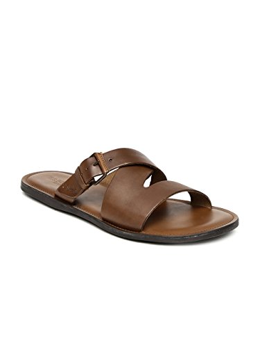 Tan Leather Sandals and Floaters 