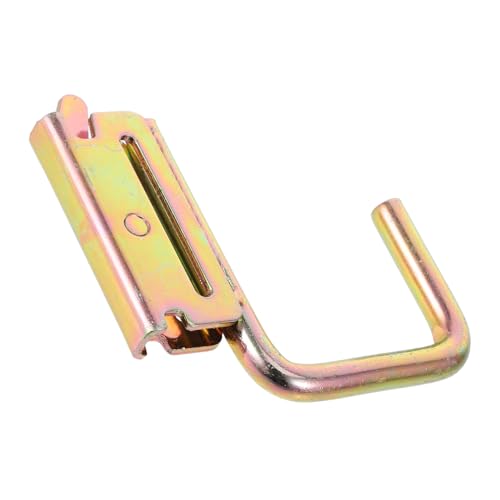 VALICLUD Heavy Duty E Track Garage Hooks with Firm Spring Clip Iron for Trailer Securing and Rail Guard Protection Versatile Etrack Accessories for Hanging and Transport Stability